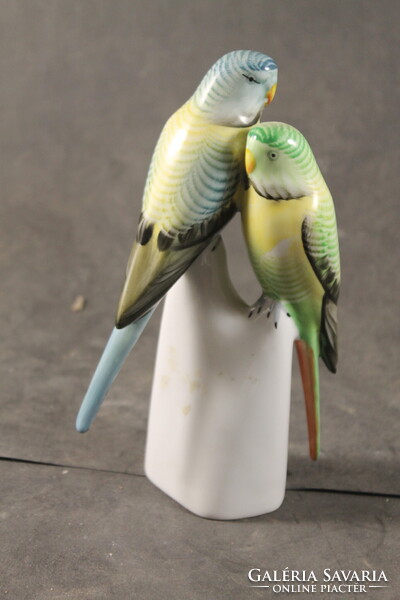 Hollóházi porcelán papagáj pár 510