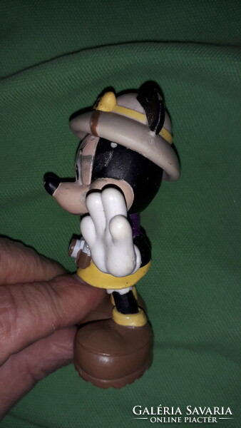 Eredeti SCHLEICH DISNEY - MIKI MOUSE EGÉR afrikai szafari kalapban festett gumi figura képek szerint