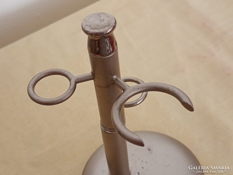 Fém borotvapamacs és borotvatartó állvány vintage pamacs borotva tartó