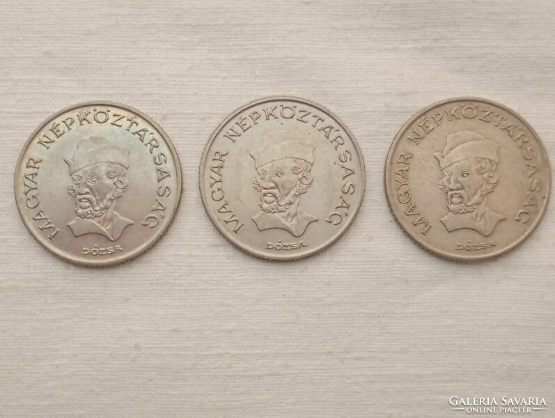 Pénzérme 019 - Magyar Népköztársaság 20 Forint BP. 1982 1984 1989 egyben Dózsa