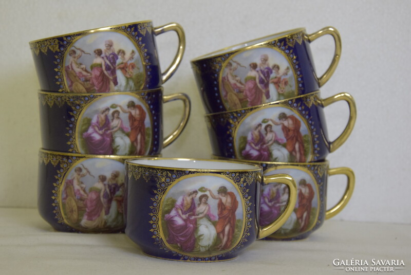 Csehszlovák Oepiag Royal porcelán teás-, kávéskészlet A310
