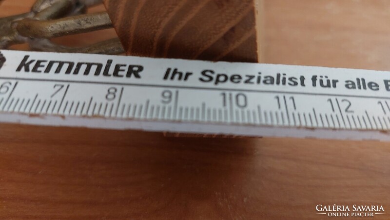 Afrikai Dogon harcos kis réz szobor 12,5 cm talapzattal együtt.