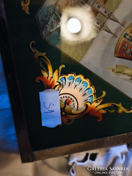 Antik Máriagyűdi kegykép, fém díszes keretben.  31.