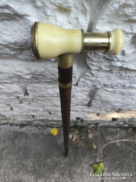 Antik csont tàvcső làtcső Wien Sétapálca sétabot tőrös bot különleges darab