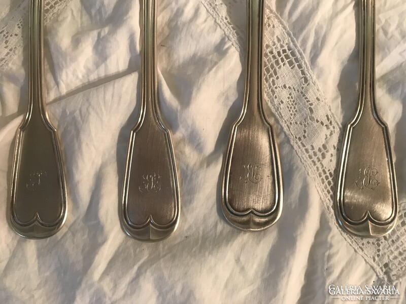 EVŐESZKÖZ - 8 db  - CHRISTOFLE - 1920 év  - " KÍNAI HEGEDŰ " - FRANCIA - EZÜSTÖZÖTT