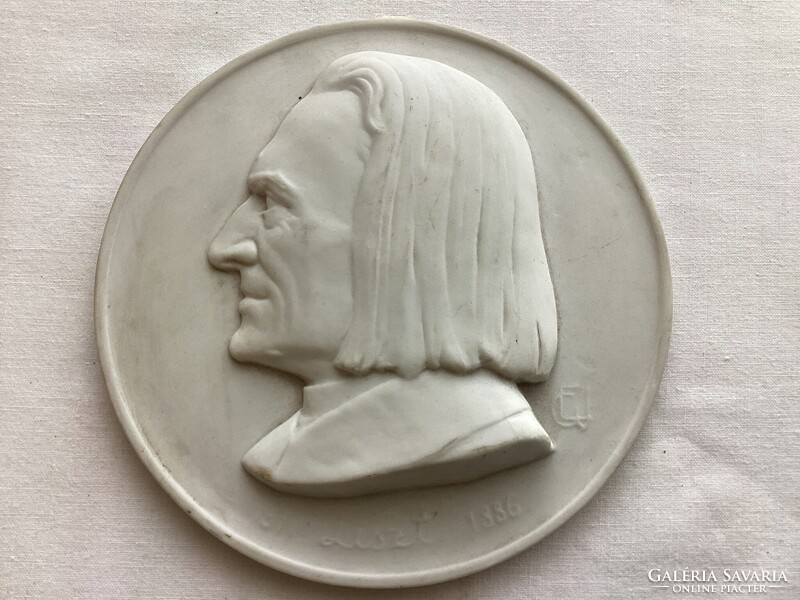 Herendi Liszt Ferenc plakett Edvi Illés György tervezte