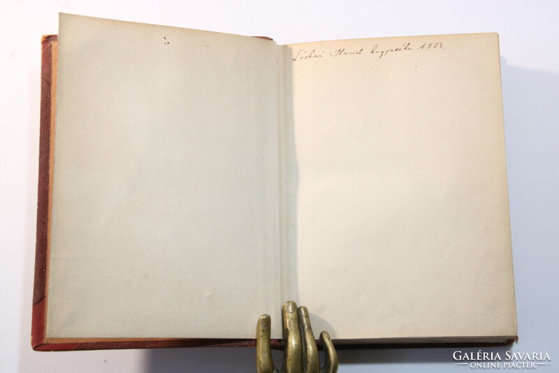 1859 Kuthen költeményei egyedi bibliofil félbőr kötésben !!