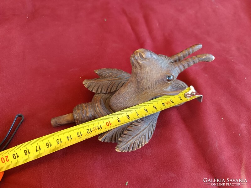 Kakukkos óra toronydísz faragott zerge