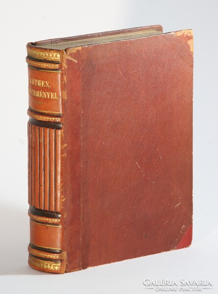 1859 Kuthen költeményei egyedi bibliofil félbőr kötésben !!