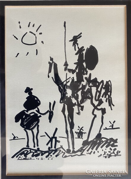 Pablo Picasso Don Quijote - litográfia