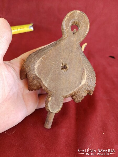 Kakukkos óra toronydísz faragott zerge