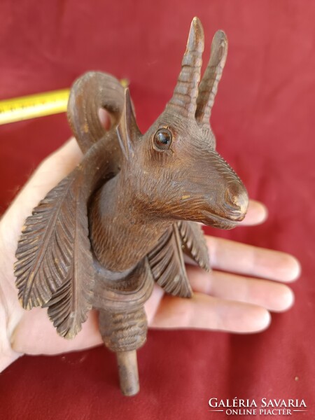 Kakukkos óra toronydísz faragott zerge