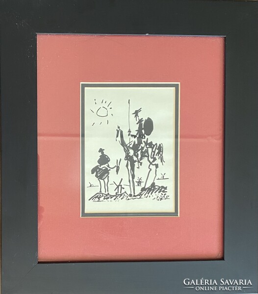 Pablo Picasso Don Quijote - litográfia
