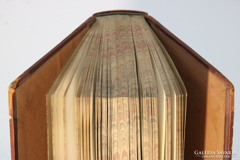 1859 Kuthen költeményei egyedi bibliofil félbőr kötésben !!