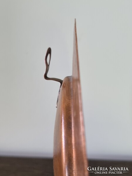 Vintage réz/ bronz iparművészeti falidísz, tál - Európa elrablása