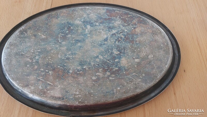 Antik tálca a gyarmatokról Coloniale jelzéssel  29x20 cm