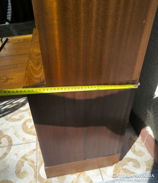 Art Deco Retro  Lingel könyves irattartó vitrin szekrény, Elemes design búto. , elemr