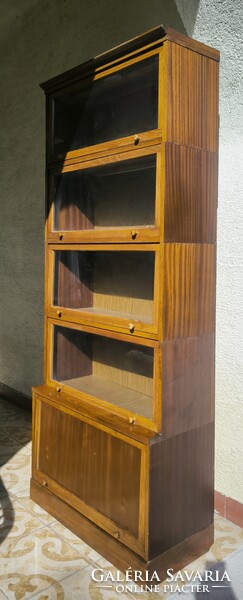 Art Deco Retro  Lingel könyves irattartó vitrin szekrény, Elemes design búto. , elemr