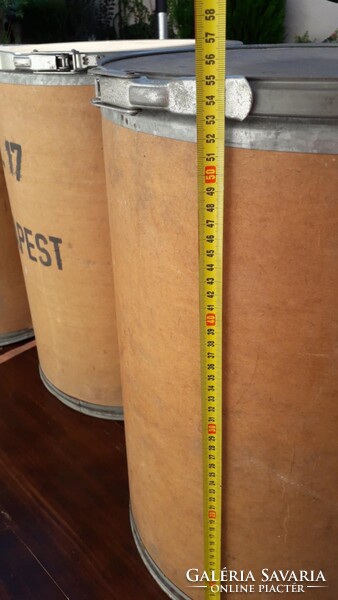 Régi, filmtekercs tároló dobozok, fém abroncs, Budapest felirat, ár/ darab
