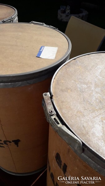 Régi, filmtekercs tároló dobozok, fém abroncs, Budapest felirat, ár/ darab