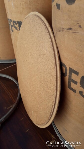 Régi, filmtekercs tároló dobozok, fém abroncs, Budapest felirat, ár/ darab