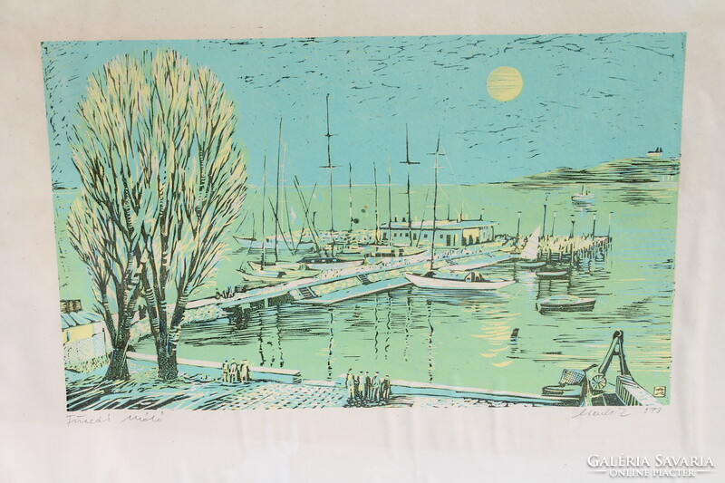 Csavlek András: Füredi móló, 1973