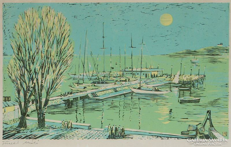 Csavlek András: Füredi móló, 1973