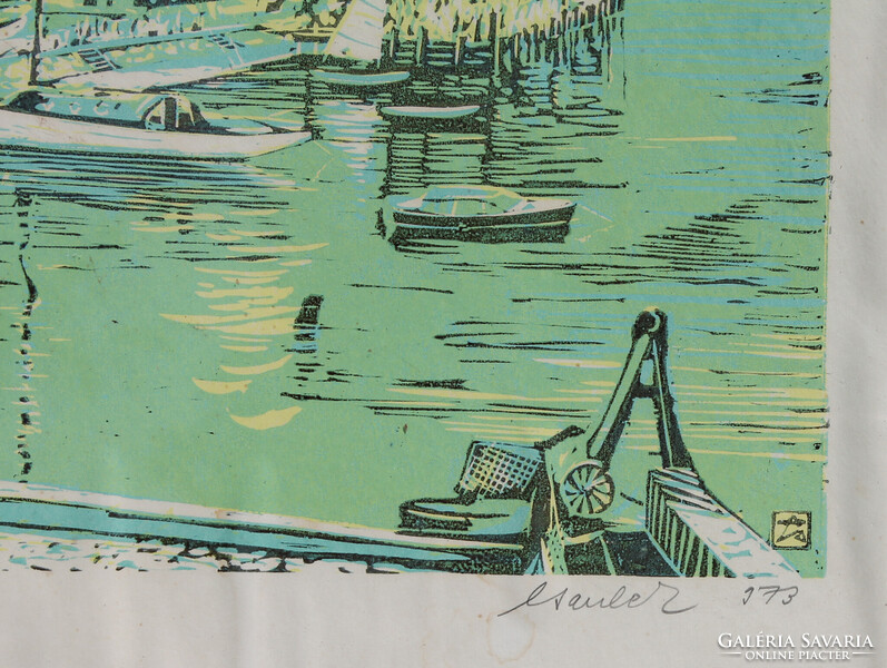 Csavlek András: Füredi móló, 1973