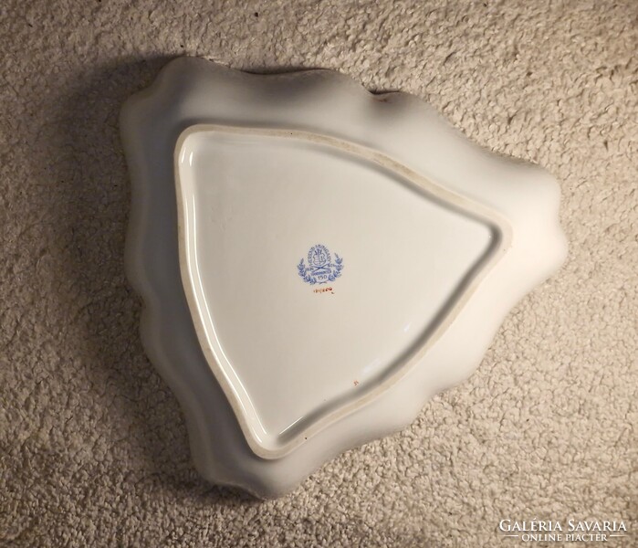 Herendi Apponyi orange Utasellátó salátástál, 1976-os jubileumi kiadás