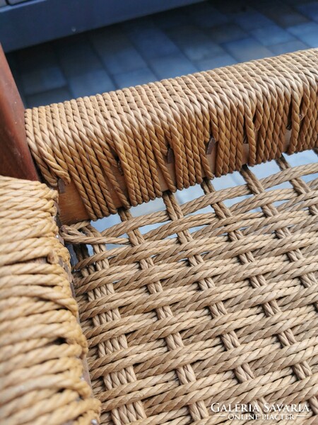 Mid Century Pia Tikfa Székek by Poul Cadovius / 2 db / Retró / Régi / Fonott