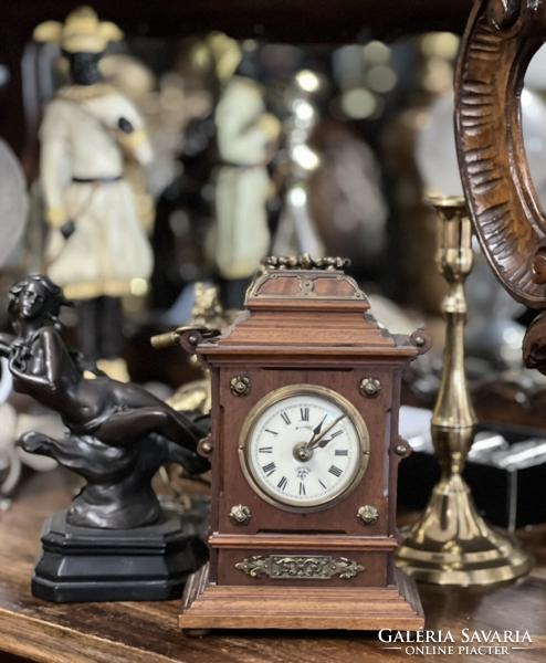 Antik Lenzkirch utazó- ébresztő - hintó óra