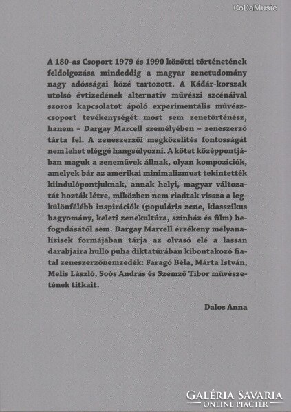 Dargay Marcell: A 180-as Csoport (1979-1990) (KÖNYV) (ÚJ) + 180-as Csoport (CD) (ÚJ)