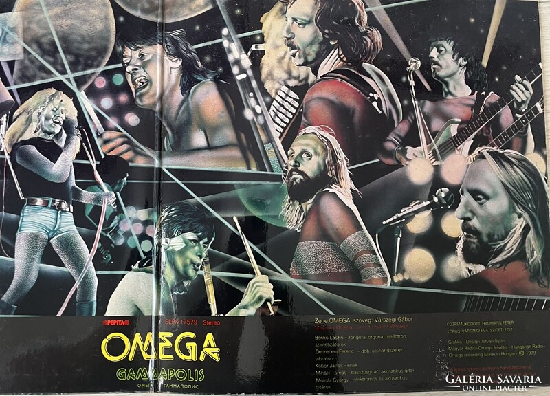 Omega Gammapolis bakelit lemez 1979