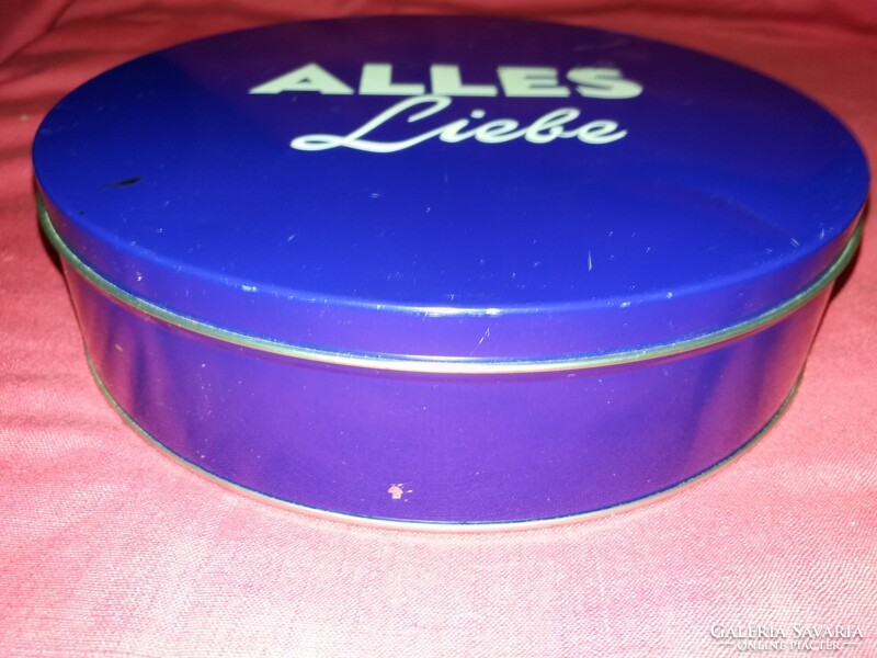 Óriási méretű német NIVEA FÉM LEMEZ KÖRDOBOZ 23 x7 cm A KÉPEK SZERINT