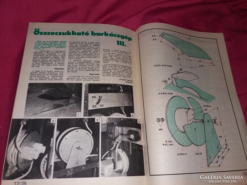 1984 / 12. szám EZERMESTER - BARKÁCS HOBBI havi magazin a képek szerint