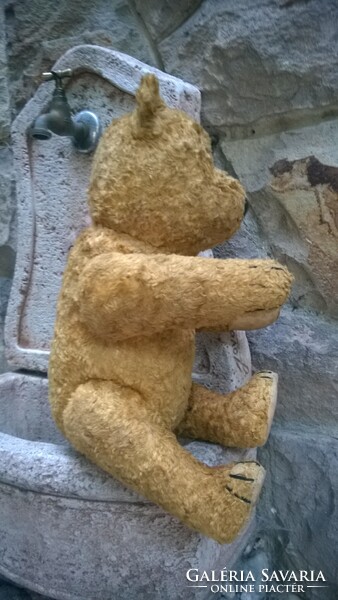 Minimál áron ! Antik Mackó-Maci szalmával tömve, 45 cm gyűjtőknek ajánlva