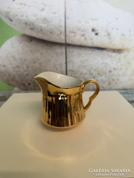 Angol Royal Worcester Dúsan Aranyozott Porcelán Kiöntő A174