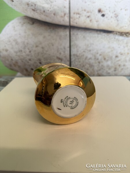 Angol Royal Worcester Dúsan Aranyozott Porcelán Kiöntő A174