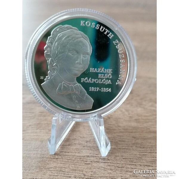 10000 Forint 2017 Kossuth Zsuzsanna, ezüst PP + prospektus