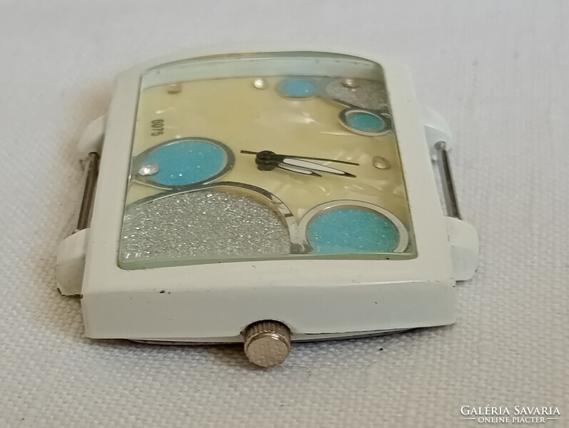 Óra karóra 003 -  quartz kvarc - dizajner számlapja gyöngyházfényű retro