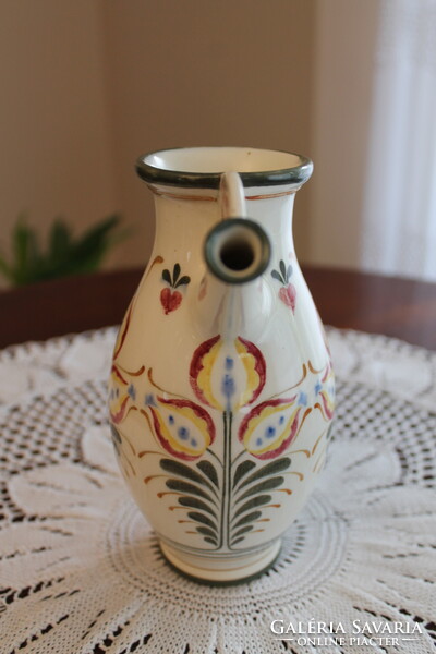 Zsolnay körbélyegzős Nikelszky Géza kiöntő