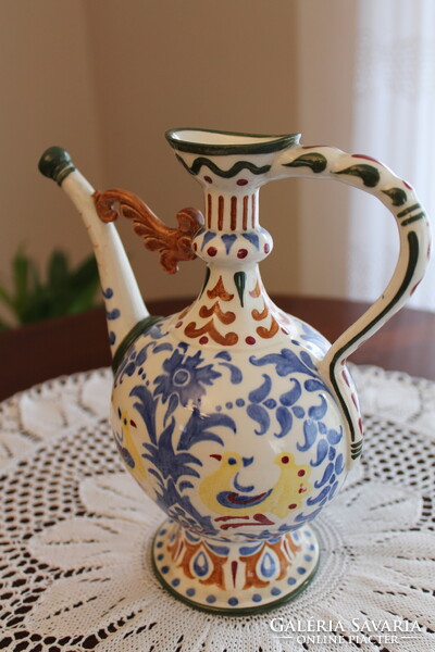 Zsolnay körbélyegzős Nikelszky Géza kiöntő