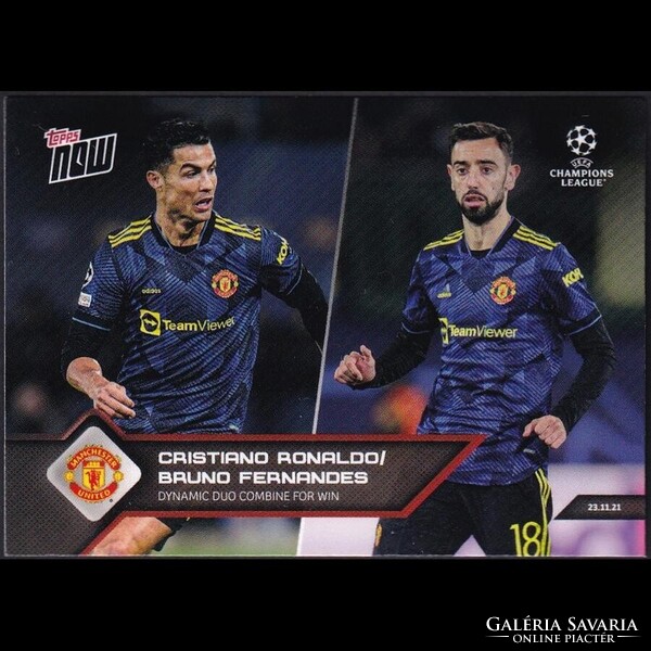 Topps NOW UCL #071 Cristiano Ronaldo / Bruno Fernandes - Manchester United