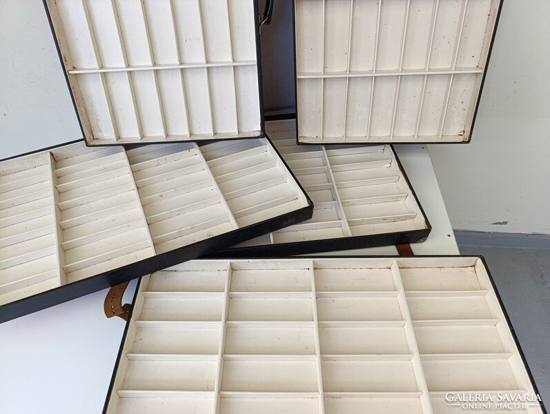 Antik bőrönd jelmez film színház kellék különleges méretű szemüveg karóra óra ügynök tálcás koffer