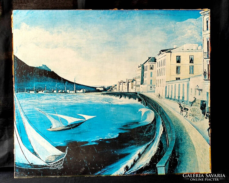 Csontváry reprodukció, nyomat, Castellammare di Stabia