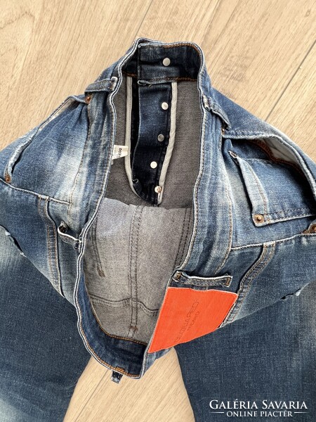 DSQUARED2 sötétkék  koptatott férfi farmernadrág 52
