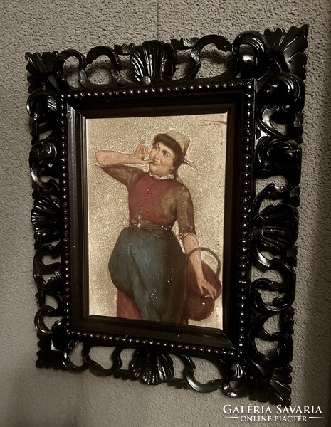 Ritkán fellelhető Karvaly Mór festmény , gyűjtőknek !