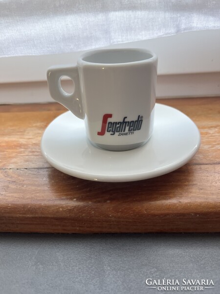 “Segafredo” vastagfalú kávéházi mokkáscsészék alátéttel