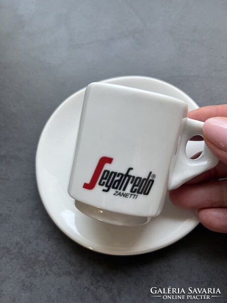 “Segafredo” vastagfalú kávéházi mokkáscsészék alátéttel