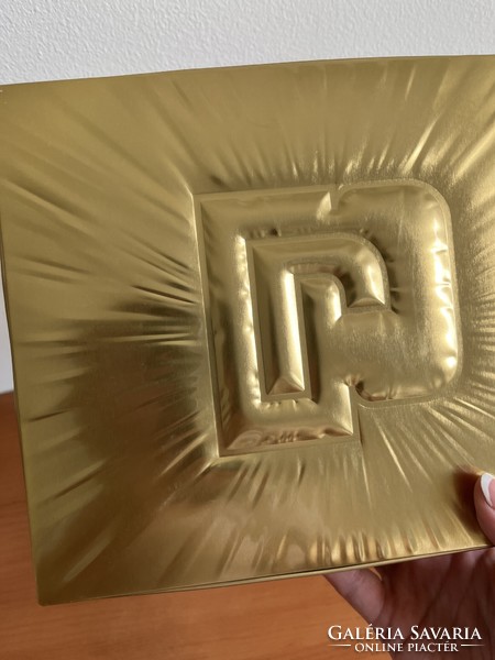 Paco Rabanne arany színű fém doboz